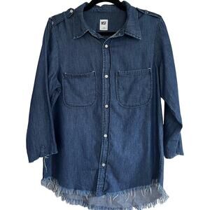 NSF Chambray Shirt Women Size M